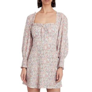 Faithfull the Brand Ira Mini Dress in Vionette Floral Print 4